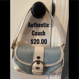 Authentic Short Strapped Coach Purse